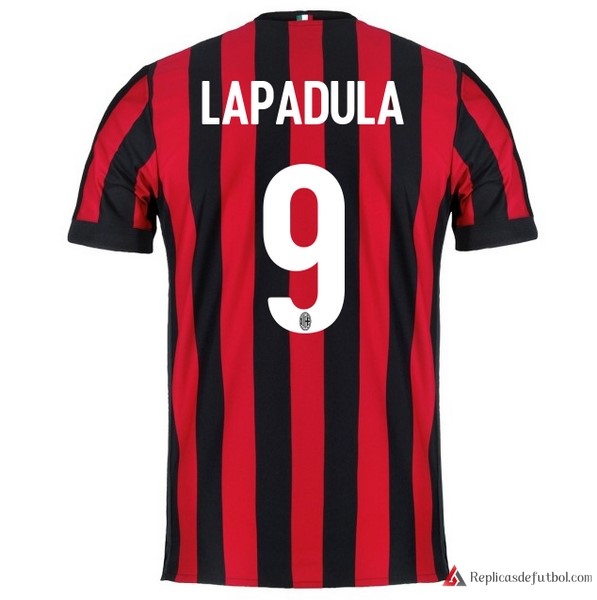 Camiseta Milan Primera equipación Lapadula 2017-2018